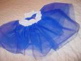 Deep blue elasticated net petticoat