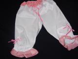 White Satin Bloomers with Bows