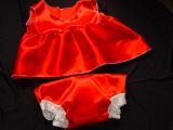 Red Satin Petticoat and Panty