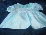 ADULT BABY, SISSY, CROSSDRESSER, BLUE SATIN DRESS