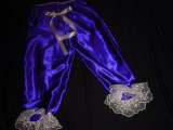 Purple Satin Bloomers Pantaloons