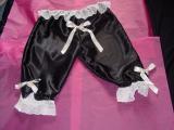Black Satin Bloomers Pantaloons