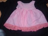 Pink Satin Petticoat Lace Trimmed